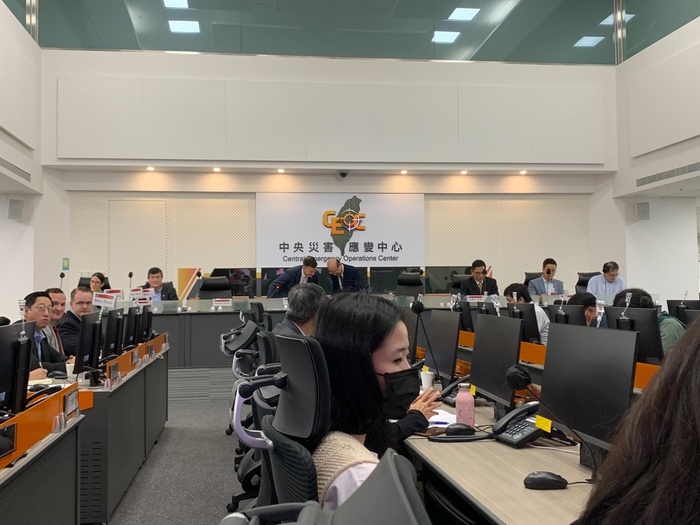 Dr. Wu Zong-Ping, Lu Jing-Chein and Deng Tzu-Jeng attended the "Taiwan-US Humanitarian Rescue Cooperation Expert Field Exchange Event" hosted by National Fire Agency