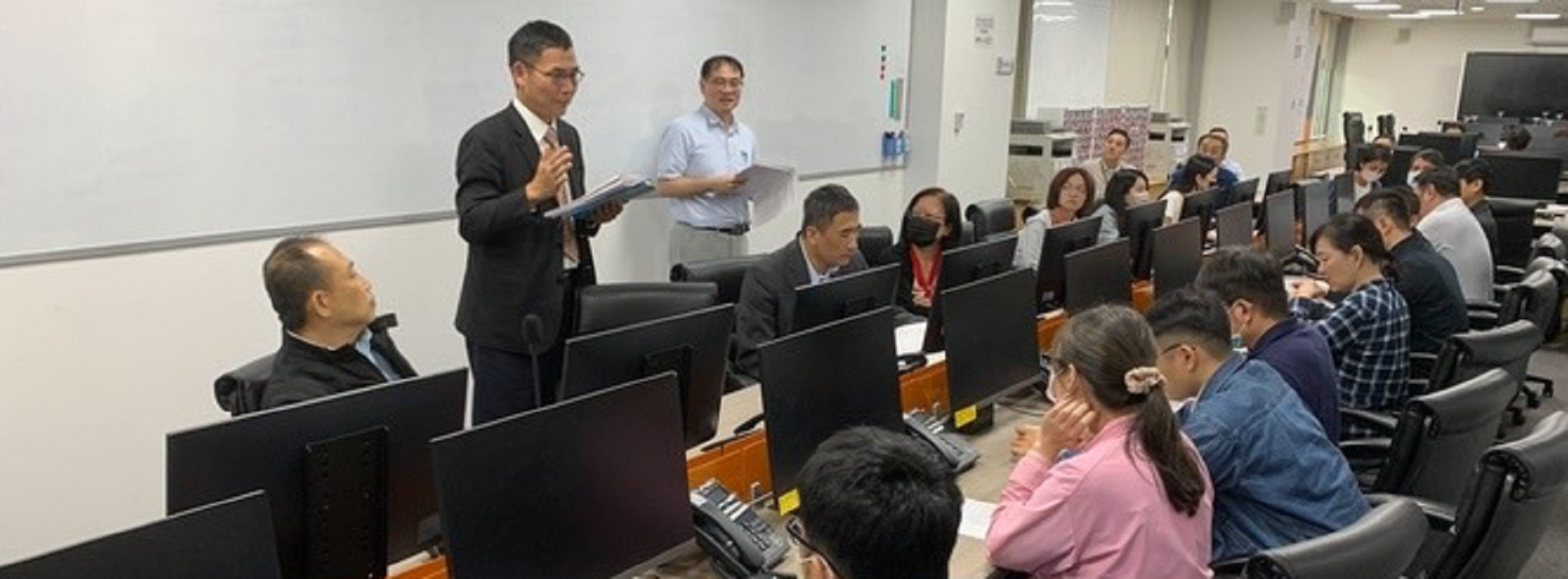 Dr. Wu Zong-Ping, Lu Jing-Chein and Deng Tzu-Jeng attended the "Taiwan-US Humanitarian Rescue Cooperation Expert Field Exchange Event" hosted by National Fire Agency on October 16, 2023.